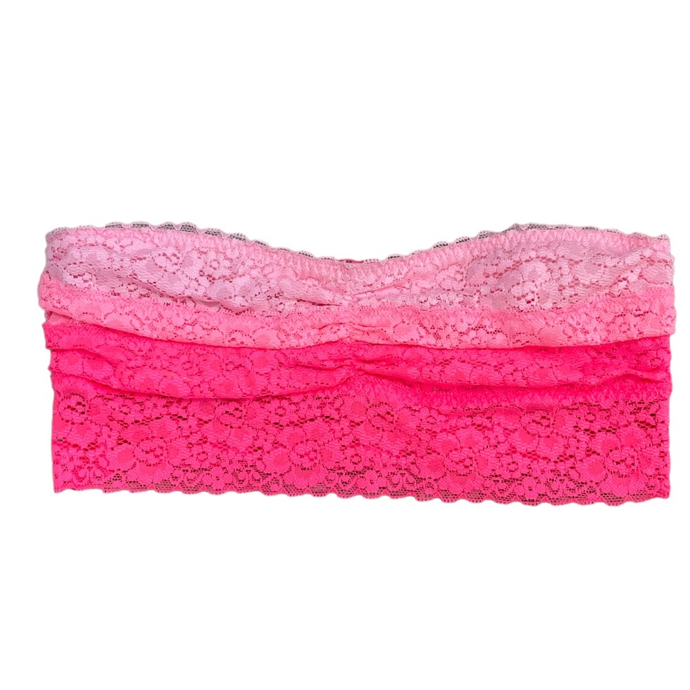 Victoria’s Secret PINK Lacy Bandeau Bra Top Size Small